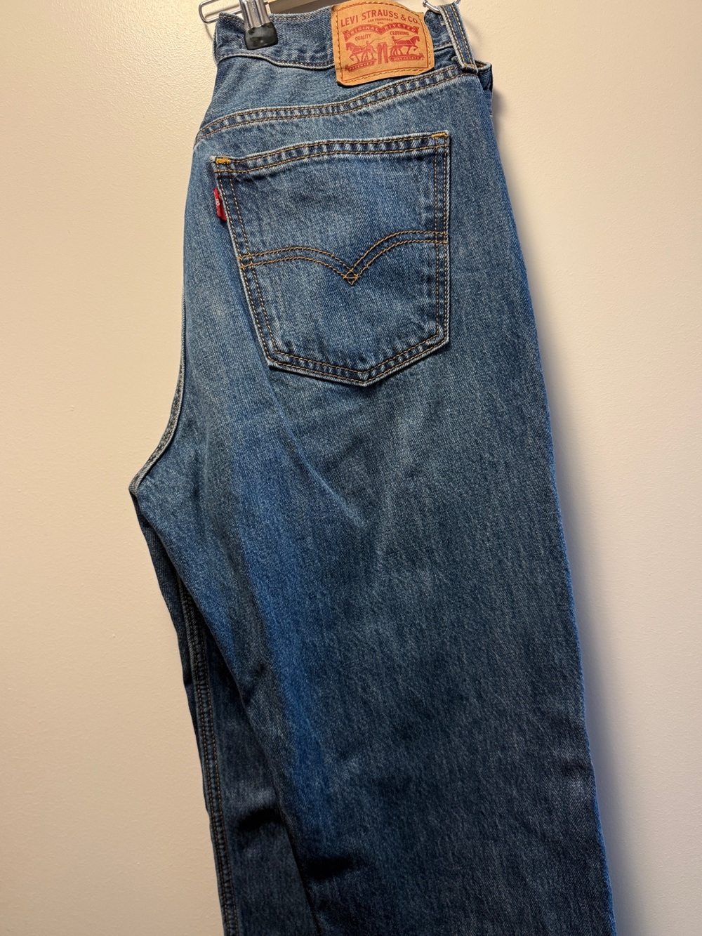 Levi's Straight-Leg Blue Denim Jeans